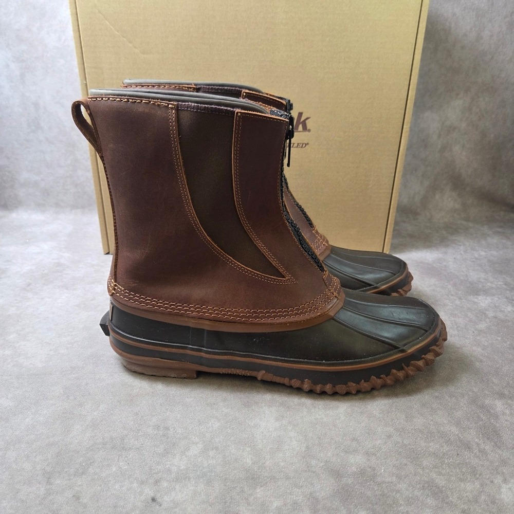 Kenetrek Bobcat T Zip Mens Brown Leather Waterproof Pac Boots KE-SZ428-T Size 14